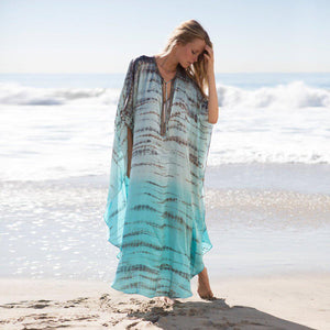 Beach Robes Seaside Vacation Blouse Cover Up Maxi Dress