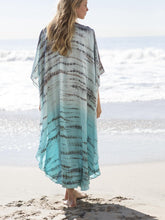 Load image into Gallery viewer, Beach Robes Seaside Vacation Blouse Cover Up Maxi Dress