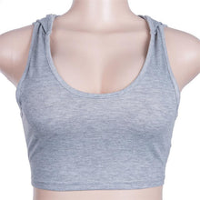 Load image into Gallery viewer, U-neck Bare Midriff Sports Bras