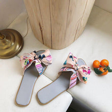 Load image into Gallery viewer, Sandals and Slippers Bow Flat H Slippers