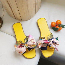 Load image into Gallery viewer, Sandals and Slippers Bow Flat H Slippers