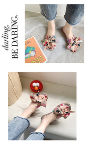 Sandals and Slippers Bow Flat H Slippers