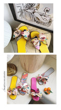 Load image into Gallery viewer, Sandals and Slippers Bow Flat H Slippers