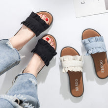 Load image into Gallery viewer, Fungus Lace Slippers Female Small Fresh Flat Sandals and Slippers