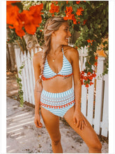 Load image into Gallery viewer, Bikini High Waist Split Tassel Swimsuit