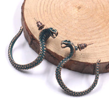 Load image into Gallery viewer, Retro hand-woven rope serpentine earrings