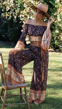 Load image into Gallery viewer, High Waistband Wide Tube Leg Pants Bohemian Print Waist Trousers