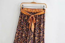 Load image into Gallery viewer, High Waistband Wide Tube Leg Pants Bohemian Print Waist Trousers