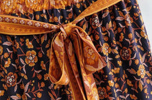 Load image into Gallery viewer, High Waistband Wide Tube Leg Pants Bohemian Print Waist Trousers