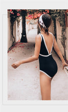 Load image into Gallery viewer, Sexy Stitching Triangle One Piece Swimsuit