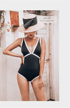 Load image into Gallery viewer, Sexy Stitching Triangle One Piece Swimsuit