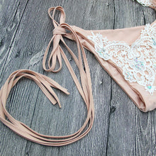 Load image into Gallery viewer, Sexy Sequined Lace Split Sexy Swimsuit