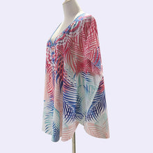 Load image into Gallery viewer, Chiffon Printed Loose Large Size Holiday Blouse