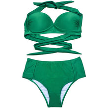 Load image into Gallery viewer, Solid Bikini Two Piece Set