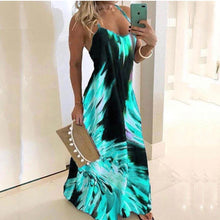 Load image into Gallery viewer, Slim Fit Printed Camisole Long Dress