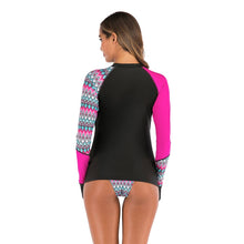 Load image into Gallery viewer, Split color printed split bikini