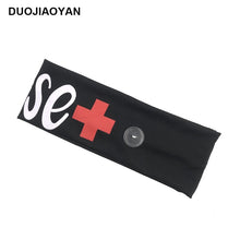 Load image into Gallery viewer, Elastic Milk Silk Nurse Button Mask Bundle Hairband Sports Yoga Headband Hair Ornaments