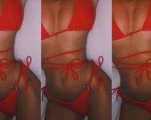 Load image into Gallery viewer, Sexy Bikini Straps Split Swimsuit Girl