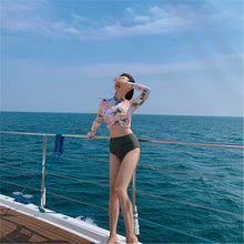 Load image into Gallery viewer, Body Swimsuit Women&#39;sming High Waist Long Sleeve Surfing