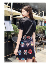 Load image into Gallery viewer, Summer New Temperament National Style Facebook Print Short Skirt