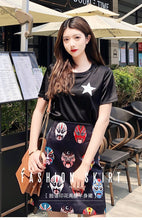 Load image into Gallery viewer, Summer New Temperament National Style Facebook Print Short Skirt