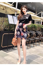 Load image into Gallery viewer, Summer New Temperament National Style Facebook Print Short Skirt