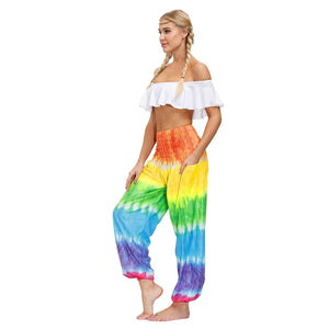 Summer bohemian sports fitness yoga pants-1