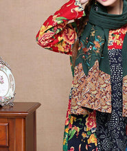 Load image into Gallery viewer, Ethnic Cotton and Linen Wild Long Embroidery Flower Shawl Scarf