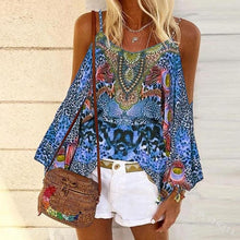 Load image into Gallery viewer, Retro Ethnic Vest Color Loose Blouse