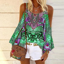 Load image into Gallery viewer, Retro Ethnic Vest Color Loose Blouse
