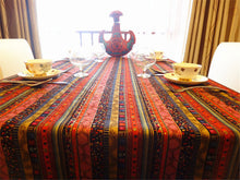 Load image into Gallery viewer, Cotton and linen table linen tablecloth tea table cloth square tablecloth national wind bronzing lace cotton and linen tablecloth