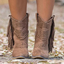 Load image into Gallery viewer, Large-yard tasser boots with a thick-heeled side zippered women&#39;s boots Female Boots.