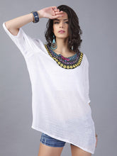 Load image into Gallery viewer, Unique Bohemia Half Sleeve Embroidery Blouse Tops