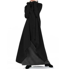 Load image into Gallery viewer, Loose irregular solid color robe sweatshirt turtleneck sweater woman