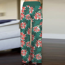 Load image into Gallery viewer, Flake Fashion Woman Digital Printing Loose casual Flower pattern pants wide leg yoga pants 234