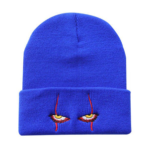 Pennywise scary eyes  hat warm cover hip hop Hat Wool Hat
