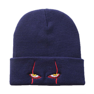 Pennywise scary eyes  hat warm cover hip hop Hat Wool Hat
