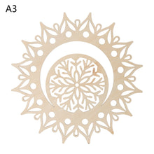 Load image into Gallery viewer, 1PC Flower of Life Shape Wooden Wall Sign Laser Cut Non-slip Coaster Set Wood Placemats Table Mat Round Cup Pad Art Home Decor