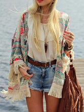 Load image into Gallery viewer, Casual Floral Loose Cardigan Summer Jacket Tops