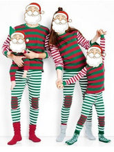 Load image into Gallery viewer, Family Christmas pajams stripe set Xmas family suit