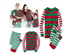 Load image into Gallery viewer, Family Christmas pajams stripe set Xmas family suit