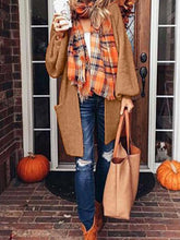 Load image into Gallery viewer, Casual Solid Color Knitted Cardigan Sweater