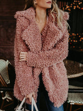Load image into Gallery viewer, Autumn Winter Solid Color Long Sleeve Outwear Coat