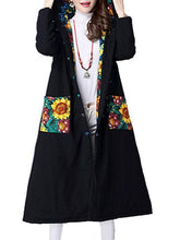 Load image into Gallery viewer, Autumn And Winter National Style Printing  Long Coat