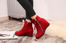 Load image into Gallery viewer, Autumn And Winter Fashion New Products Internal Increase Medium Tube Matte Flat Bottom Boots