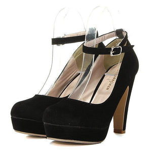 Suede Pure Color High Heel Shoes