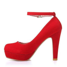 Load image into Gallery viewer, Suede Pure Color High Heel Shoes