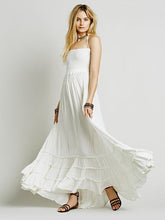 Load image into Gallery viewer, Fashion Sexy Off-Back Lace-up Beach Maxi Dress