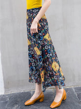 Load image into Gallery viewer, Beautiful Floral-Print Waist Beach Bohemia Skirt Bottoms