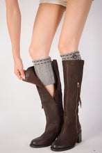 Load image into Gallery viewer, Boot cuff thick short-sleeved thick thick bamboo knit wool yarn socks - 6